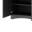 Armoire de rangement, meuble télé avec bibliothèque, buffet rustique polyvalent avec tablettes réglables pour le salon, -2115212374