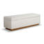 Banc de rangement rembourré 60 po Modern-658760532
