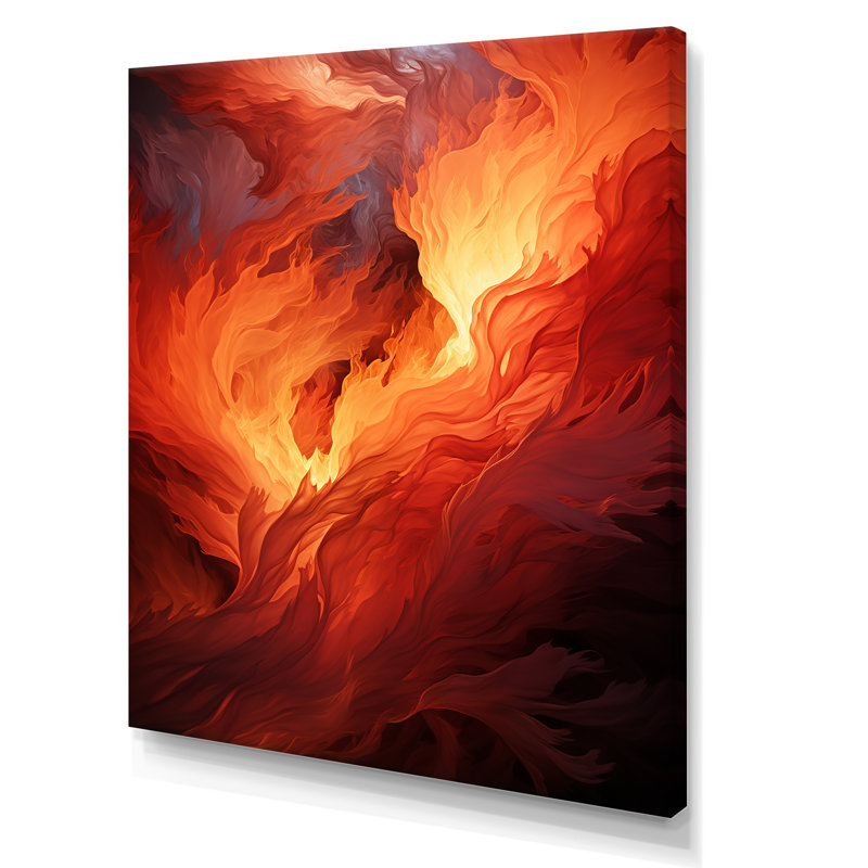 «Pentecost Flames Of Christianity - Christianity Wall Art Living Room», Toile tendue, H 44 po x l 34 po x P 1,5 po