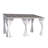 White Hard Top Lean To Gazebo Pergola With Curtains And Mosquito Netting-123829701