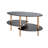 Mollen Oval Glass Top Coffee Table-782697178
