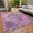 Machine Washable Indoor/Outdoor Xhevrie Pink Rug-115176677