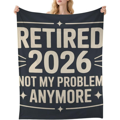 Retirement Gift 2026 Comfy Blanket Birthday Gift for Coworker Women Men Farewell Gifts Happy Retirement Gifts for Teacher Woman 2026 Soft Blanket Cozy Room Decor 30×40 Inches
