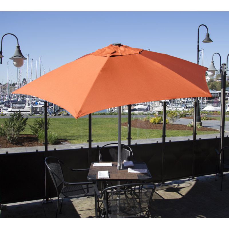 Parasol de marché en aluminium 8,5 pi, Terra Cotta