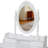Princess Vanity Desk Set with Mirror & Cushioned Stool, Dressing Table with Ample Storage-47258191-47258190
