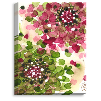 « hortensia » par aube derman, reproduction d’art sur toile tendue