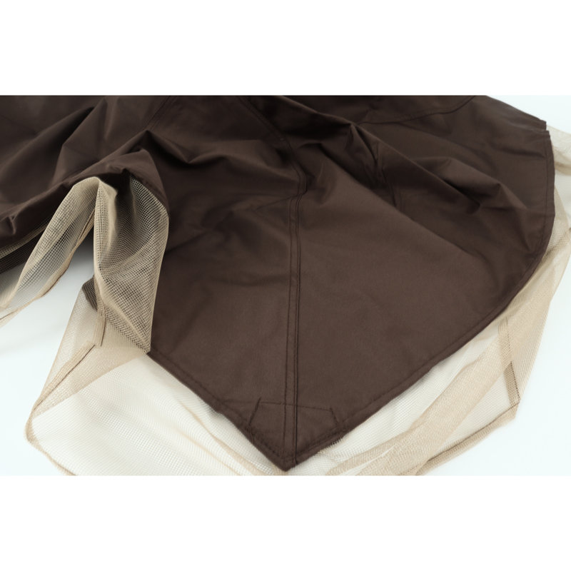 Auvent de remplacement pour pavillon de jardin 10 x 10 pi - à deux niveaux, bloqué, imperméable, brun, enveloppé,