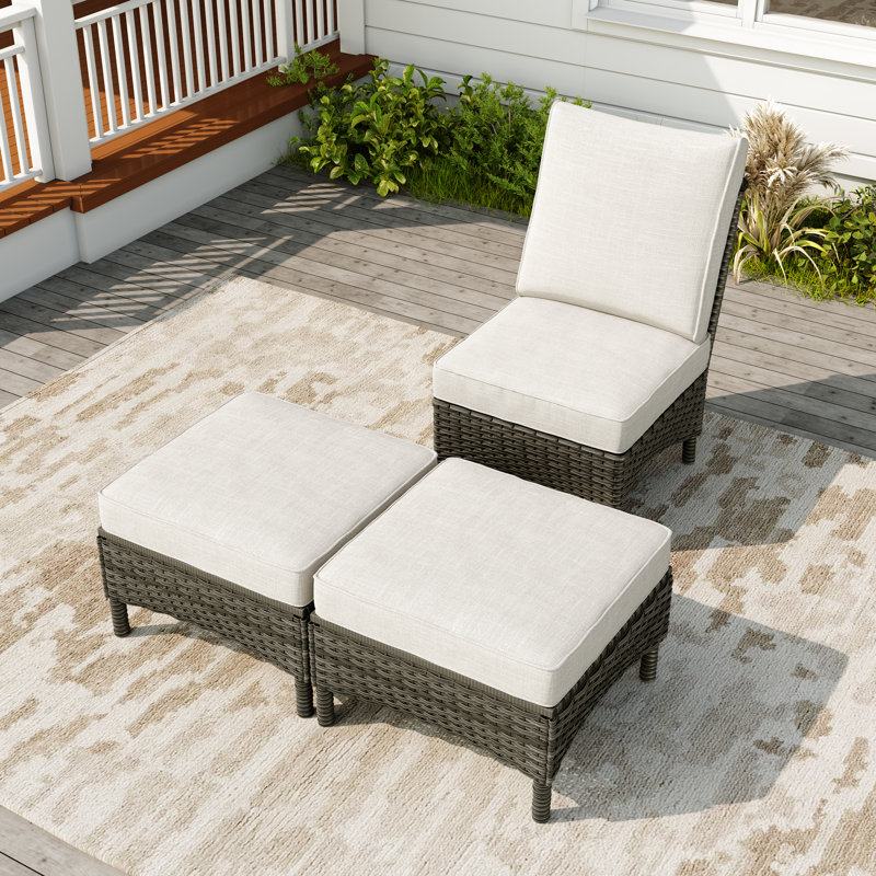 Ensemble de patio 3 pièces Mapleview, Beige, Brun