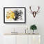 A Beautiful Yellow Flower Watercolour - Single Picture Frame Print on MDF-56740056-56740058