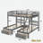 Bunk Bed With 3 Drawers