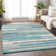 Premium Machine Washable Prisco Teal Rug