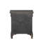 Table de chevet 2 tiroirs gris foncé