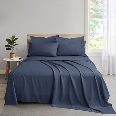 Ensemble de draps en bambou et rayonne avec taies d'oreiller