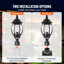 2 lampadaires d'extérieur Dusk to Dawn