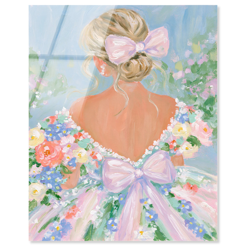 Floral Fairytale I Acrylic Print Boston by, 30" H x 24" W, High Gloss Acrylic Print