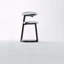 Petite table d'appoint ronde à 3 niveaux - blanche et noire avec structure en métal robuste-11866385
