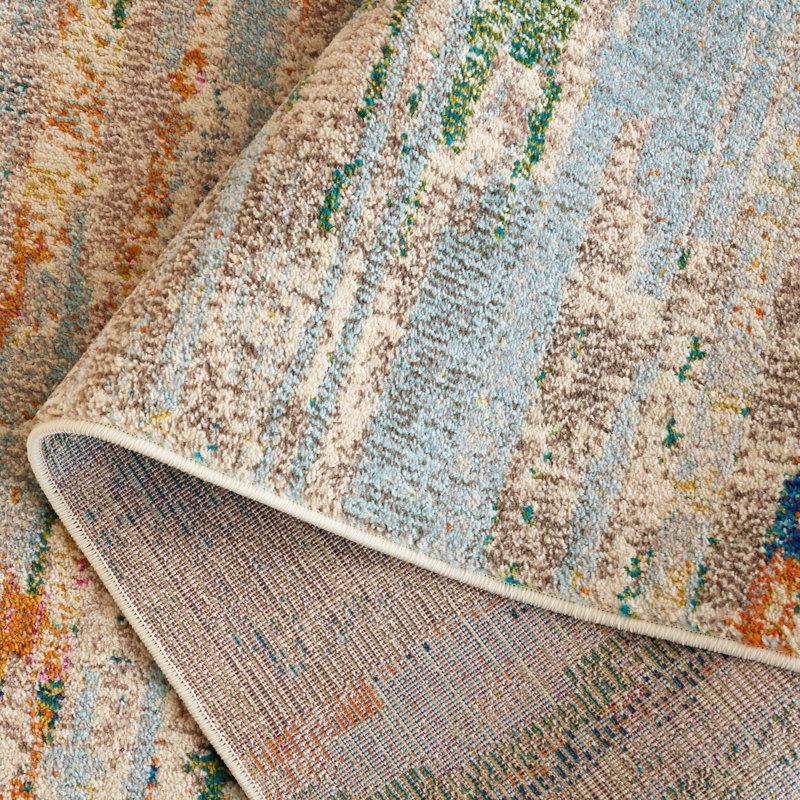 Madison Performance Abstract Rug, Rectangle 5'3" x 7'6"