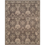 Sivas Hand-Knotted Dark Gray/Light Gray Area Rug