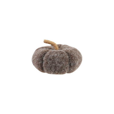 Felt Pumpkin With Jute Wrapped Stem