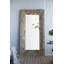Miroir de plancher rectangulaire pleine longueur 39 po x 3,5 po x 75 po avec cadre en bois vieilli
