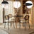 Dover 5-Piece Dining Set – Round MDF Top Table & 4 Upholstered Dining Side Chairs, Modern Dining Furniture For Kitchen And Home-570360947