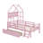 Twin-Size Wooden Platform Bed With Safety Guardrails And Integrated Drawers-1461088373
