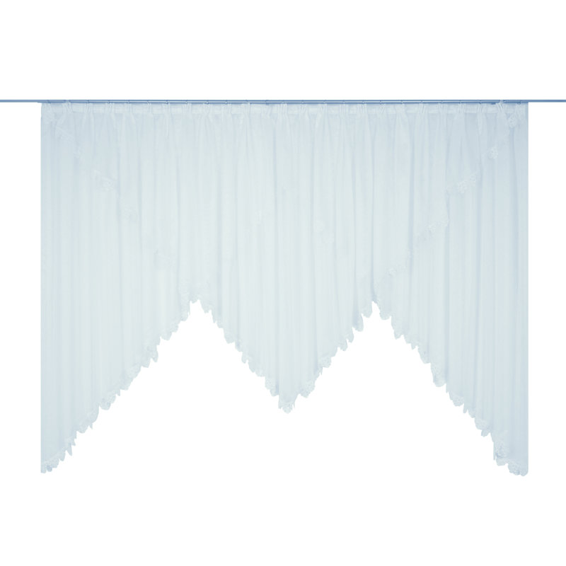 Nydia Semi Sheer Single Curtain Panel, 300 W x 125 D cm
