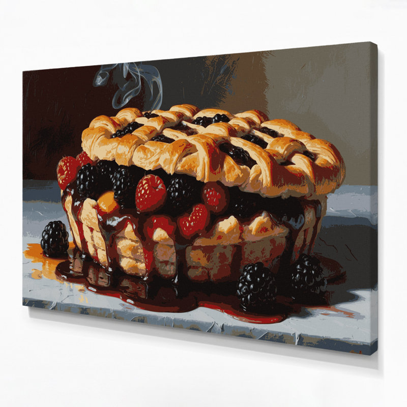 Art mural sur toile Desserts, H 8 po x l 10 po