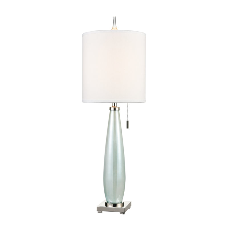 Lampe de table 1 lumière de 41 po de hauteur Confection - vert écume de mer