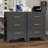 Metal Black 4 Drawer Nightstand-1044543500
