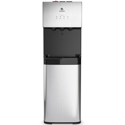 Freestanding Bottom Loading Electric Water Cooler Hot, Cold, and Room in Silver