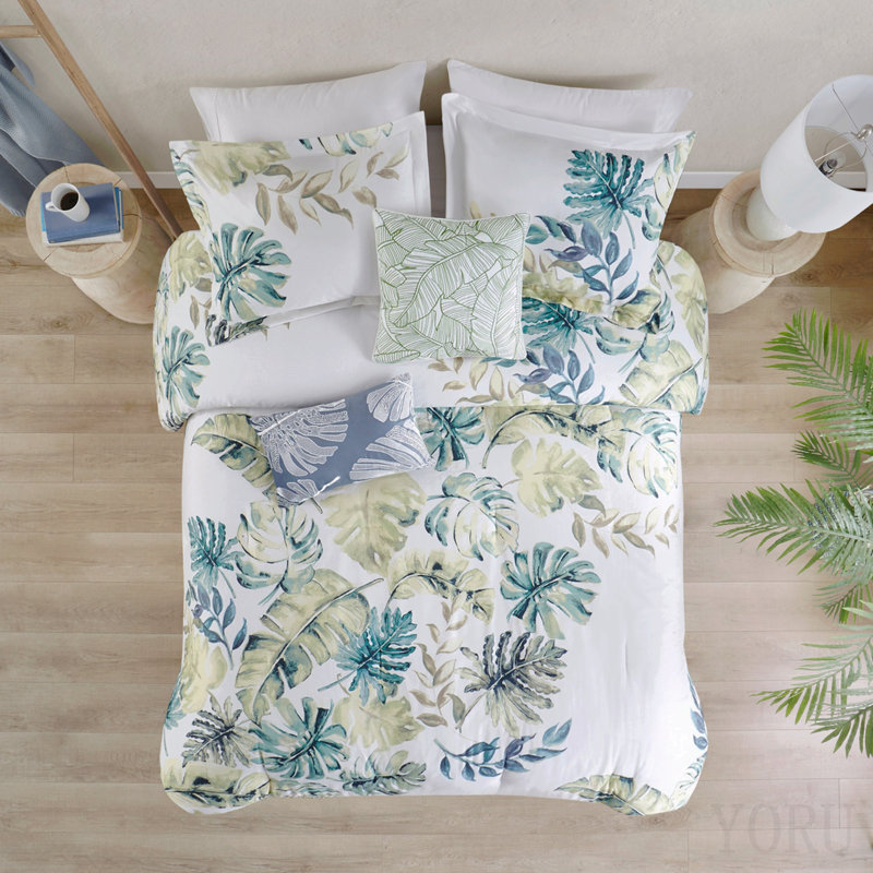 Cotton Printed 6 Piece Comforter Set Multi King, King Comforter + 5 Additional Pieces