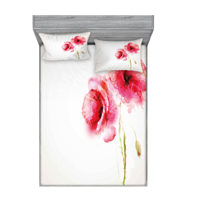 Ensemble de draps Spring Season, Ensemble de draps pour lit double avec un drap-hou