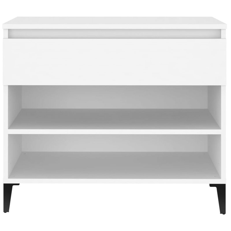 8 Pair Shoe Storage Cabinet, White
