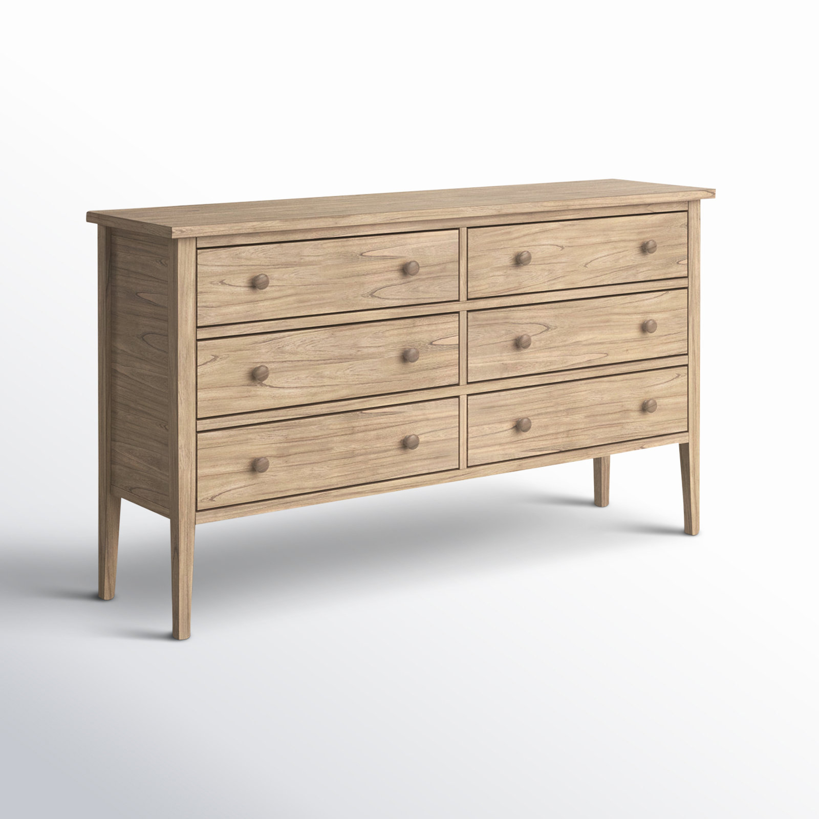 Bronwyn 60" Pine Double Dresser, Natural