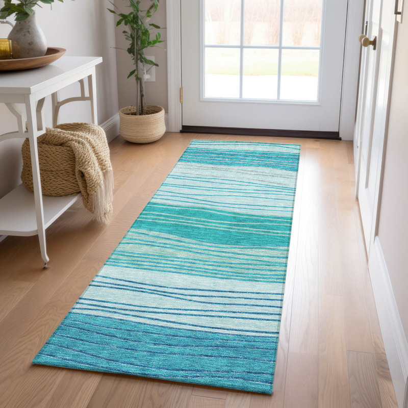Tapis intérieur / extérieur avec envers antidérapant Withams, Tapis de couloir 2 pi 3 po x 7 pi 6 po