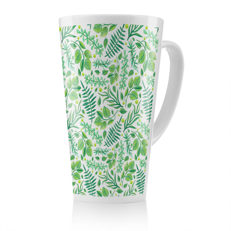 Mixed Leaves Latte Mug