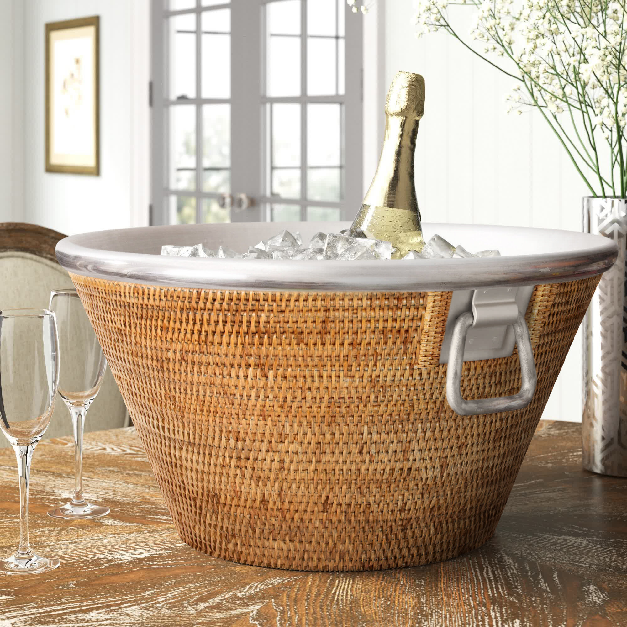 Wylder Beverage Tub, Brown