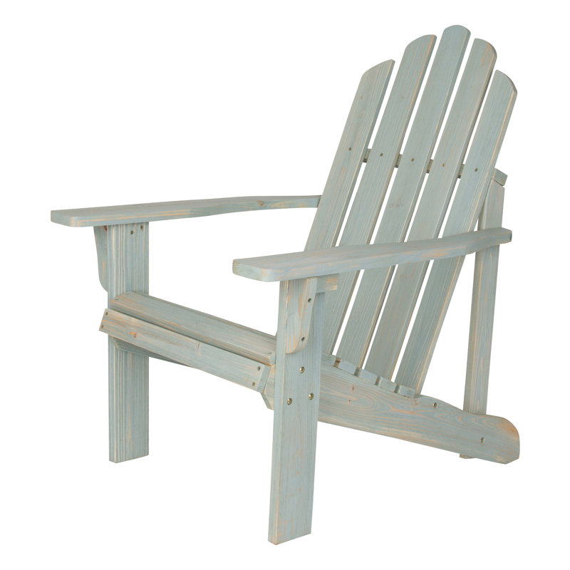 Calgary Cedar Outdoor Adirondack Chair, Dutch Blue