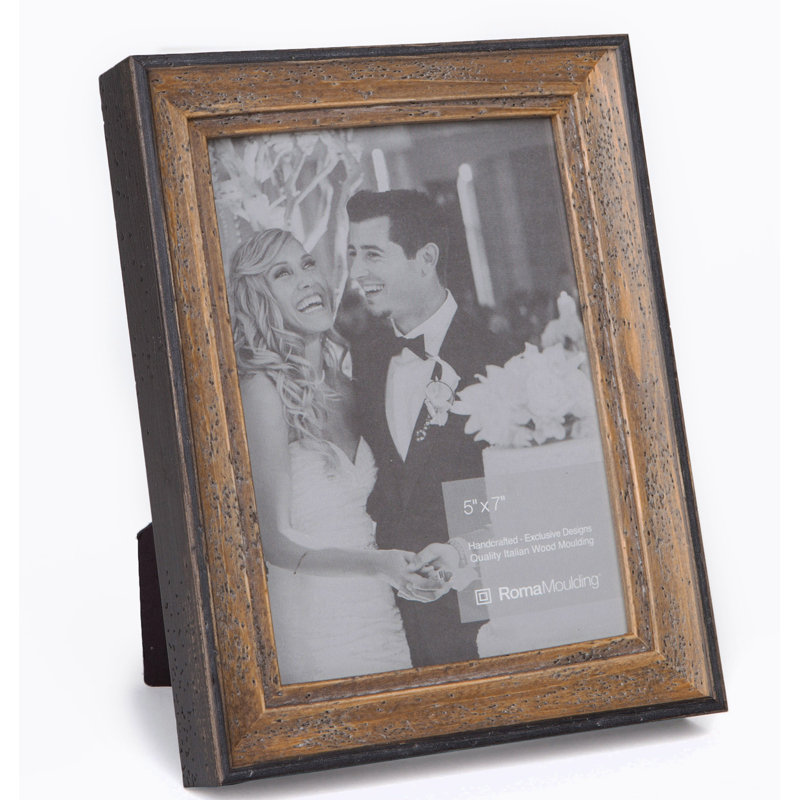 Garside Wood Embossed Picture Frame, Rustic Natural, 8" x 10"