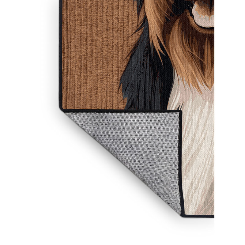  Tapis lavable pour chiens belges Tervuren, Rond 8 pi