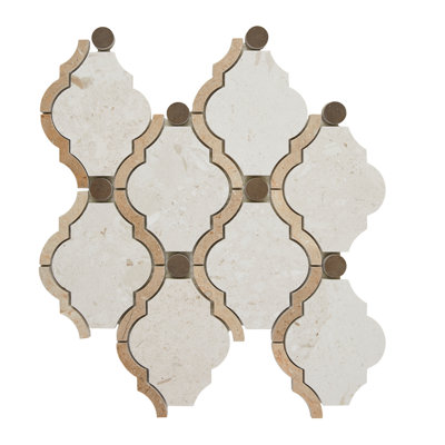 Carreau de mosaïque baroque encadré 11 x 12 Daltile Decorative Accents (10 pièces par carton)