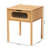 Solid Wood End Table with Storage