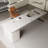 White Rectangular Solid Wood with 1 drawers writing desk, Office desk-131497672-131497674-131497678