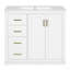 Ensemble de meuble-lavabo 36 po avec lavabo en céramique, armoire de rangement en bois massif, ensemble de meuble-lavabo autoportant avec 3 tiroirs à fermeture en douceur-117193881-117193882
