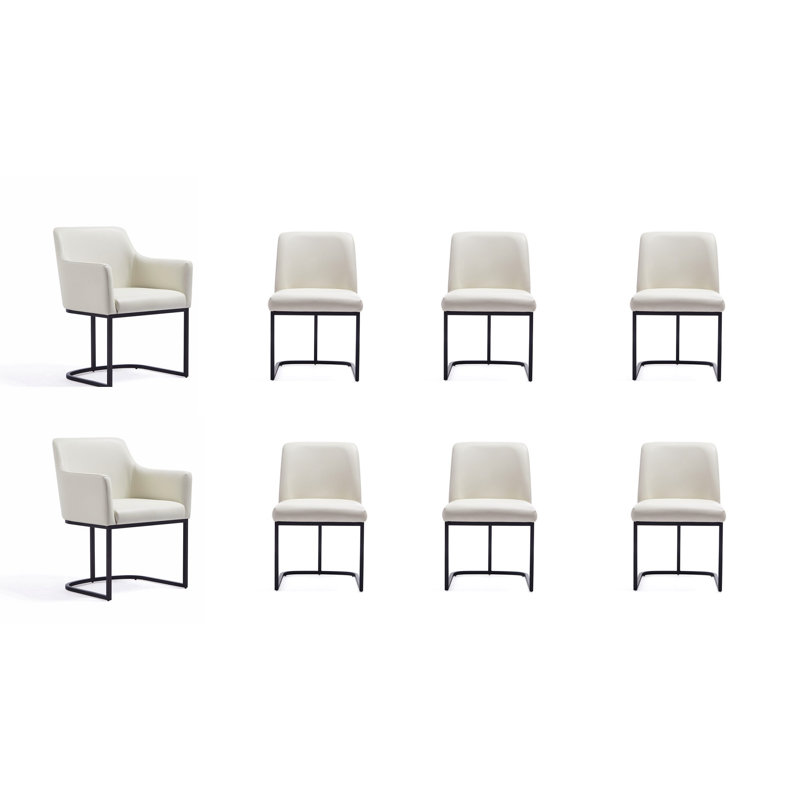 Fauteuil de salle à manger Serena, Crème, crème