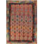 Tapis géométrique en laine réversible 8 x 11