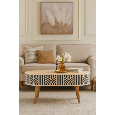 Solid Wood Coffee Table with Storage
