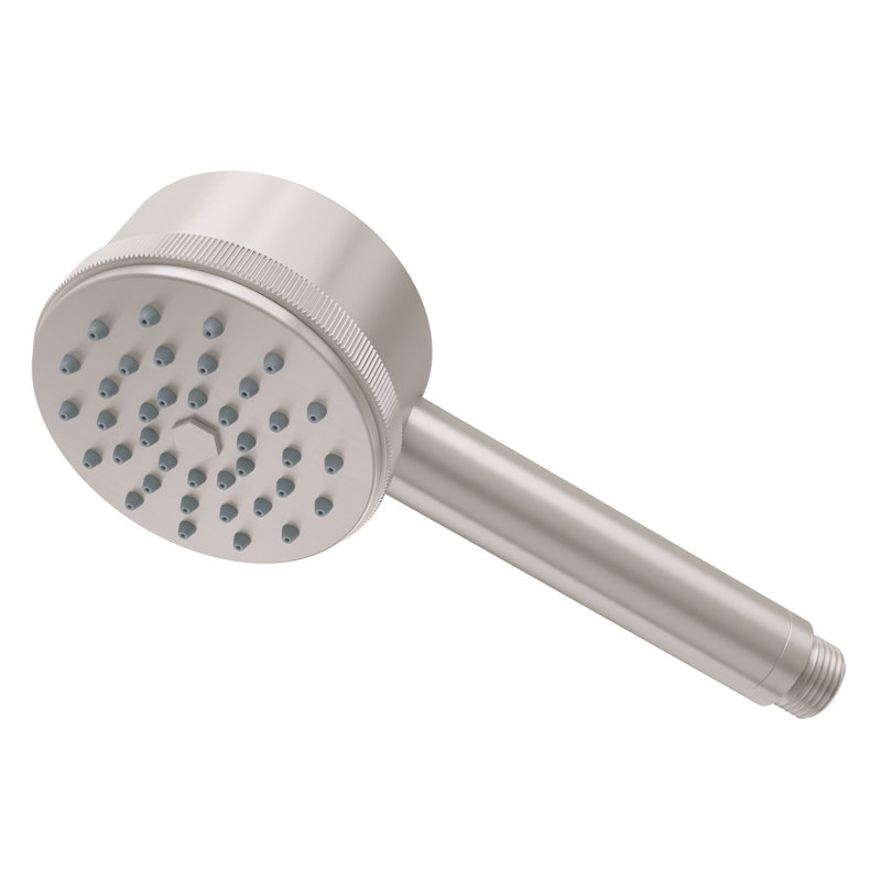 Steampunk Bay Industrial 3" Brass Single Function Handshower 2.0 GPM, Satin Nickel
