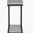 Cement and Black Snack Table